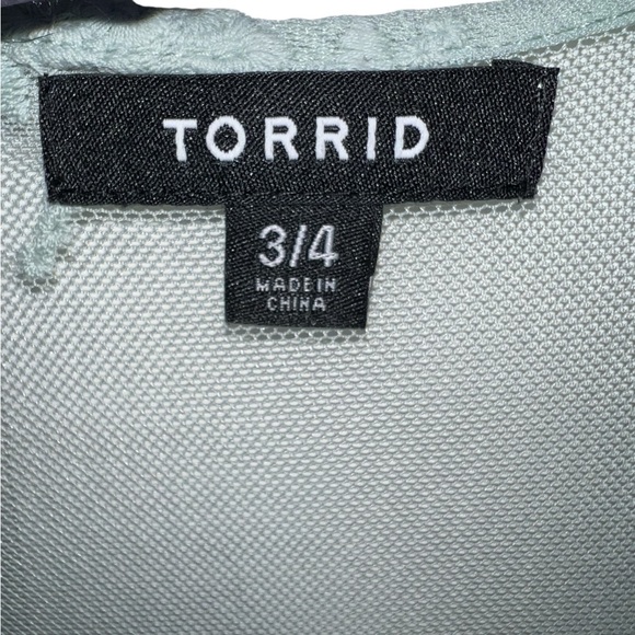 Torrid Embroidery Mesh Kimono - Mint - Picture 4 of 8